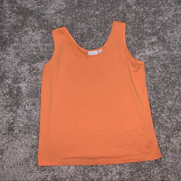 Chico’s Womens Orange Tanktop - Picture 3 of 6